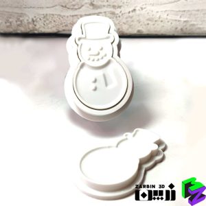 قالب کوکتل پدیکور آدم برفی