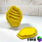 قالب کوکتل پدیکور بستنی قیفی