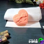 قالب کوکتل پدیکور قلب پاپیون دار