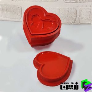 قالب کوکتل پدیکور قلب پاپیون دار