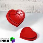 قالب کوکتل پدیکور قلب پاپیون دار مدل 2