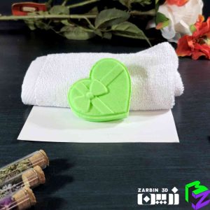 قالب کوکتل پدیکور قلب پاپیون دار مدل 2