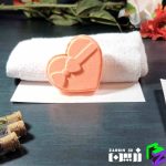 قالب کوکتل پدیکور قلب پاپیون دار مدل 2