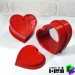 قالب کوکتل پدیکور قلب پاپیون دار مدل 2